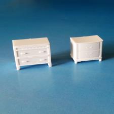 Two Chest of Drawers Maquette