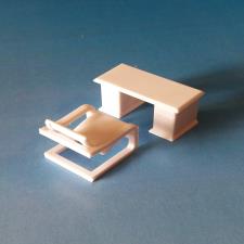 Desk & Chair of Office Maquette