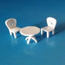 Woodturning Table & Chairs Maquette