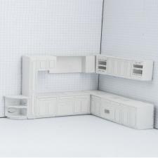 White Cupboard Set Maquette