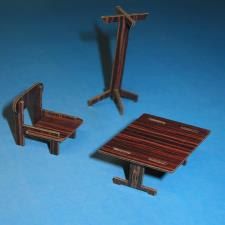 Self Assembly Writing Desk & Chair Maquette