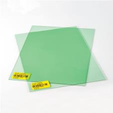 Transparent Plexiglass Sheet with Green Theme 0.3mm