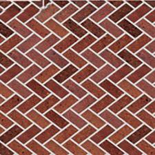 Red Herringbone Bond Pattern Sheet Maquette